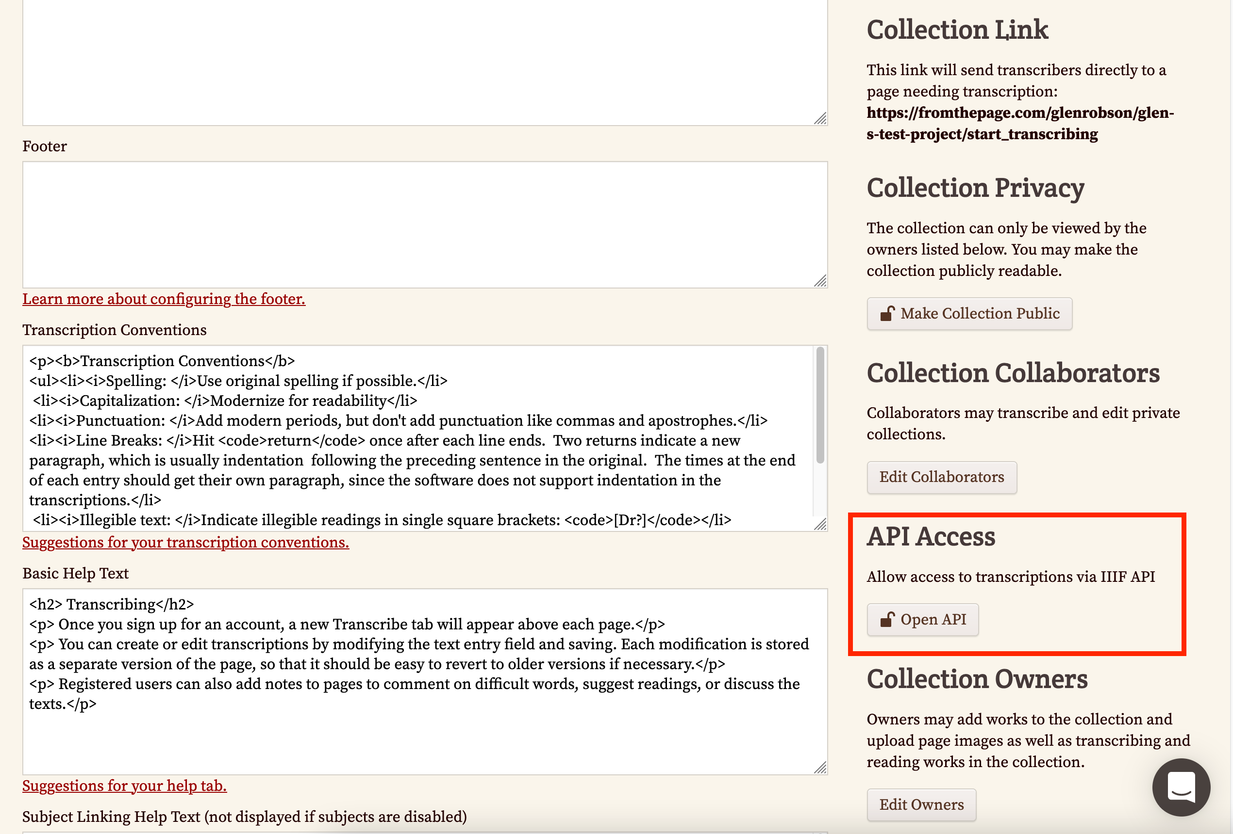 Open access to the IIIF API