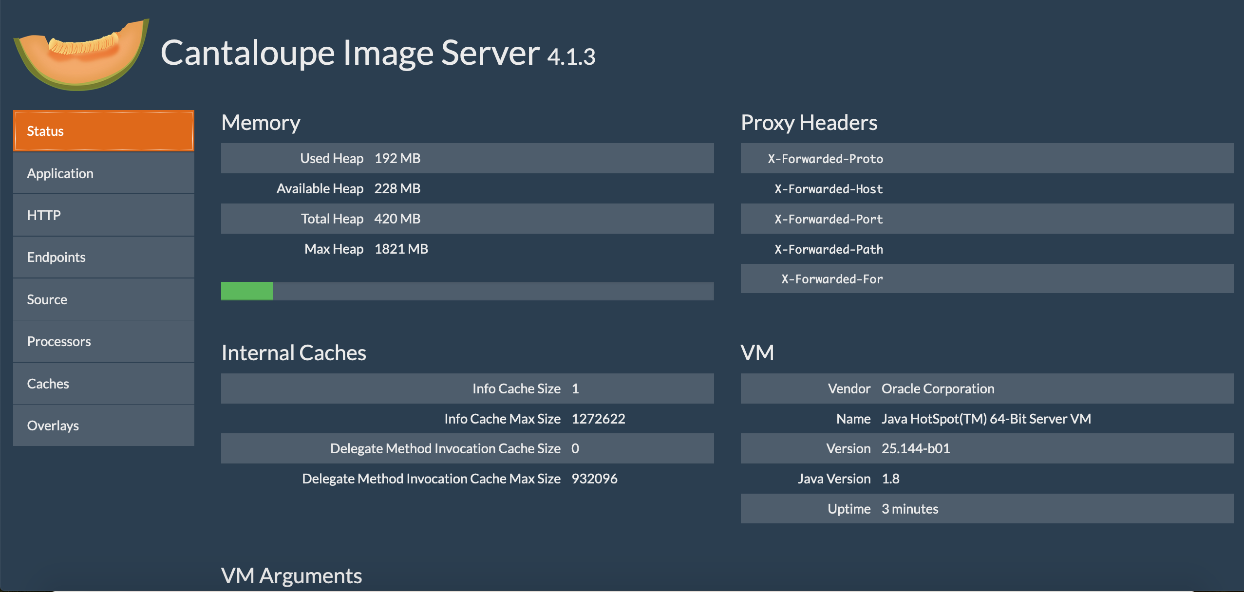 admin panel