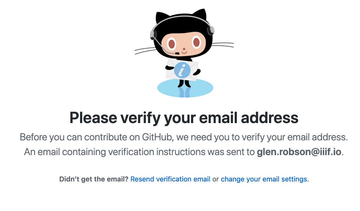 github verify email