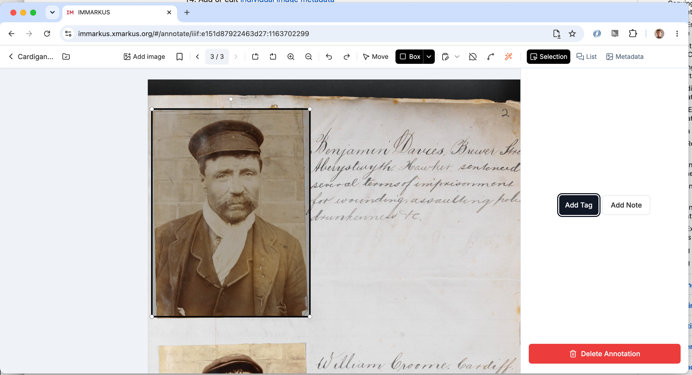 Completed box annotation