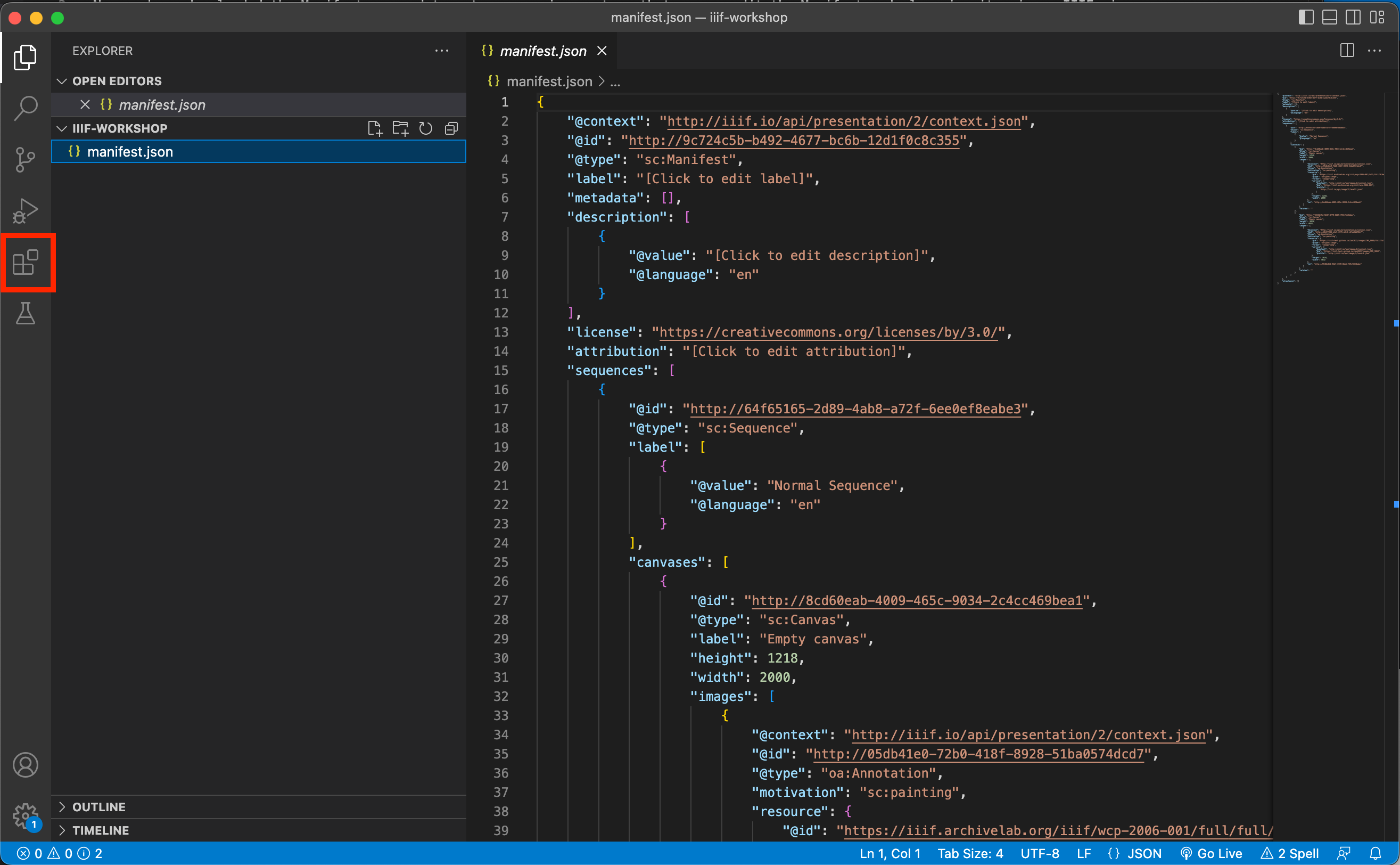 VS Code extension link