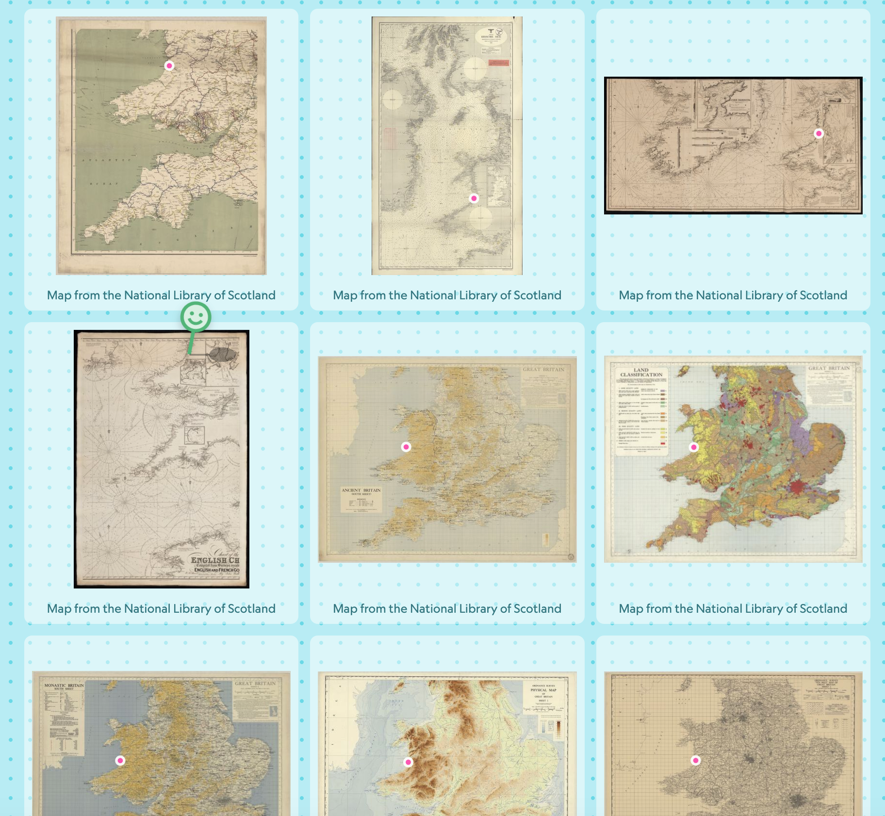 Screen shot of here.allmaps.org