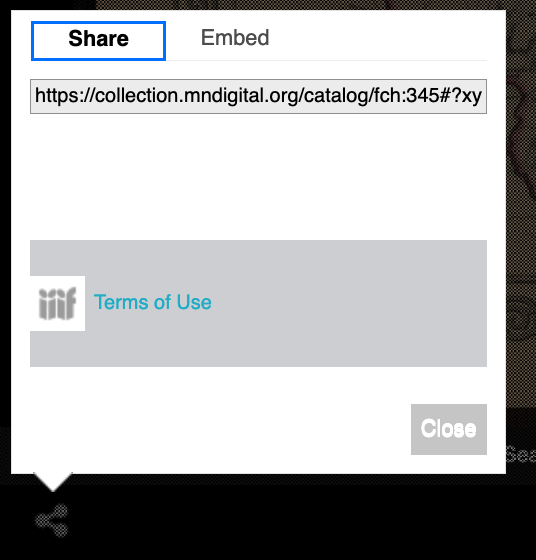 UV share dialog